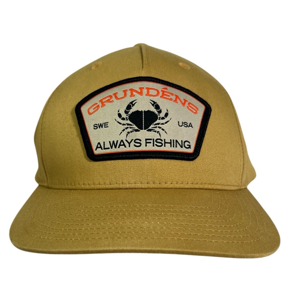 Grudens Always Fishing Snap Back Twill Hat by Richardson SWE USA Crab